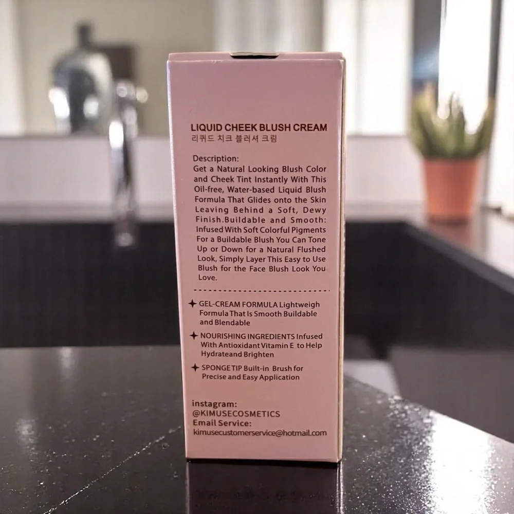 💎 KIMUSE Liquid Blush in Color: Alice 02 New In Box Full-Size